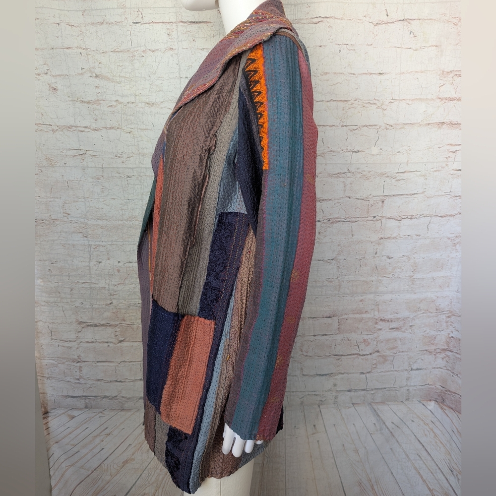 Mieko Mintz lightweight reversible Multicolor Pat… - image 8